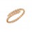 FASHION VIPER WRAP DIAMOND PAVED BRACELET ,18k  Gold Plated,Moissanite