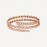 FASHION SERPENTI VIPER DB WRAP DIAMOND BRACELET ,18k  Gold Plated,Moissanite