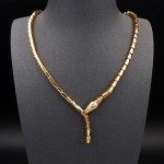 Serpenti Viper Necklace 925 sterling silver + 18k gold plating